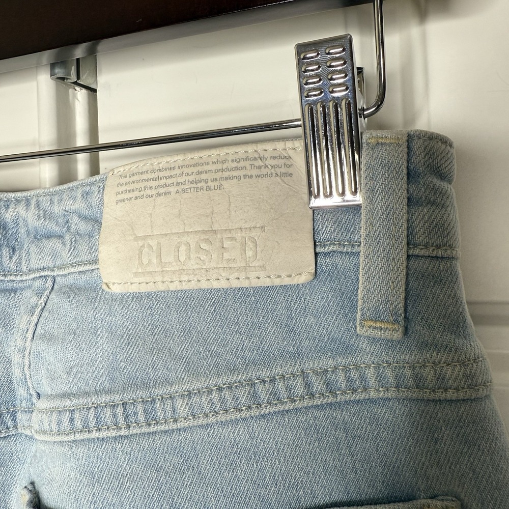 Closed Baylin High Rise Flare Jean Women's 29 (28/28.5) Light Blue Spliced Italy - Picture 7 of 11